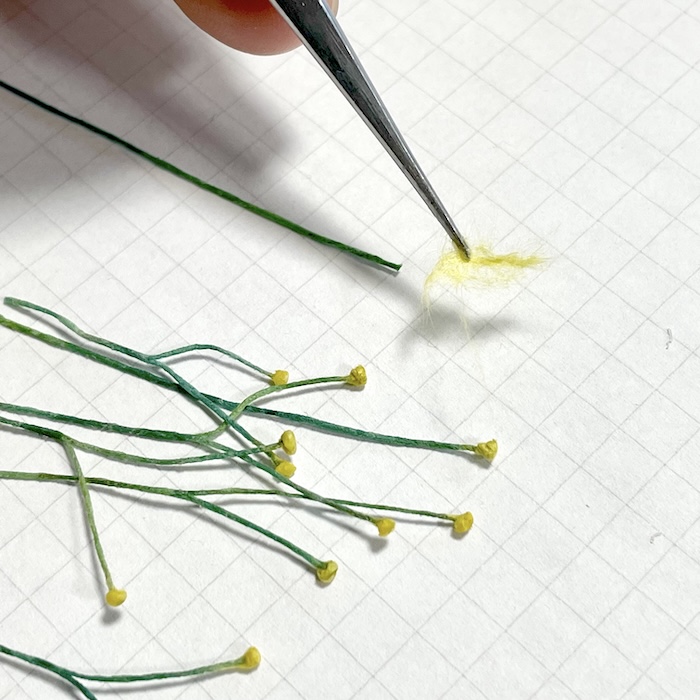 マーガレットの花芯の作り方