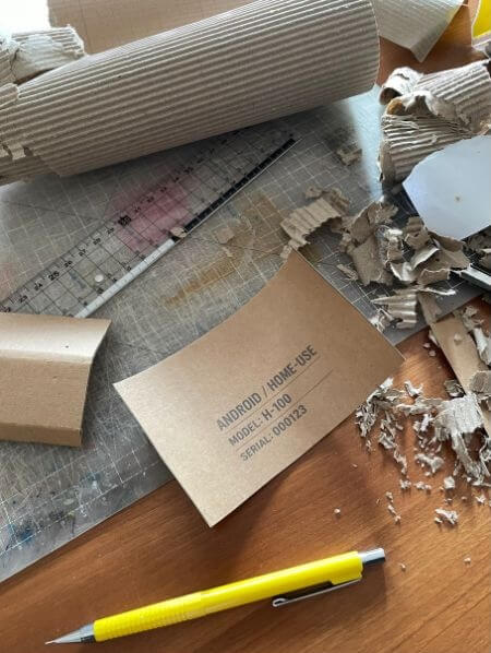 Android人形のパッケージデザイン