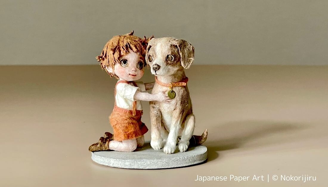 ずっと大切な君へ』が生まれるまで｜少年と愛犬の記憶を和紙で形にする